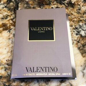 Valentino Uomo For Men Sample Vial Spray Card